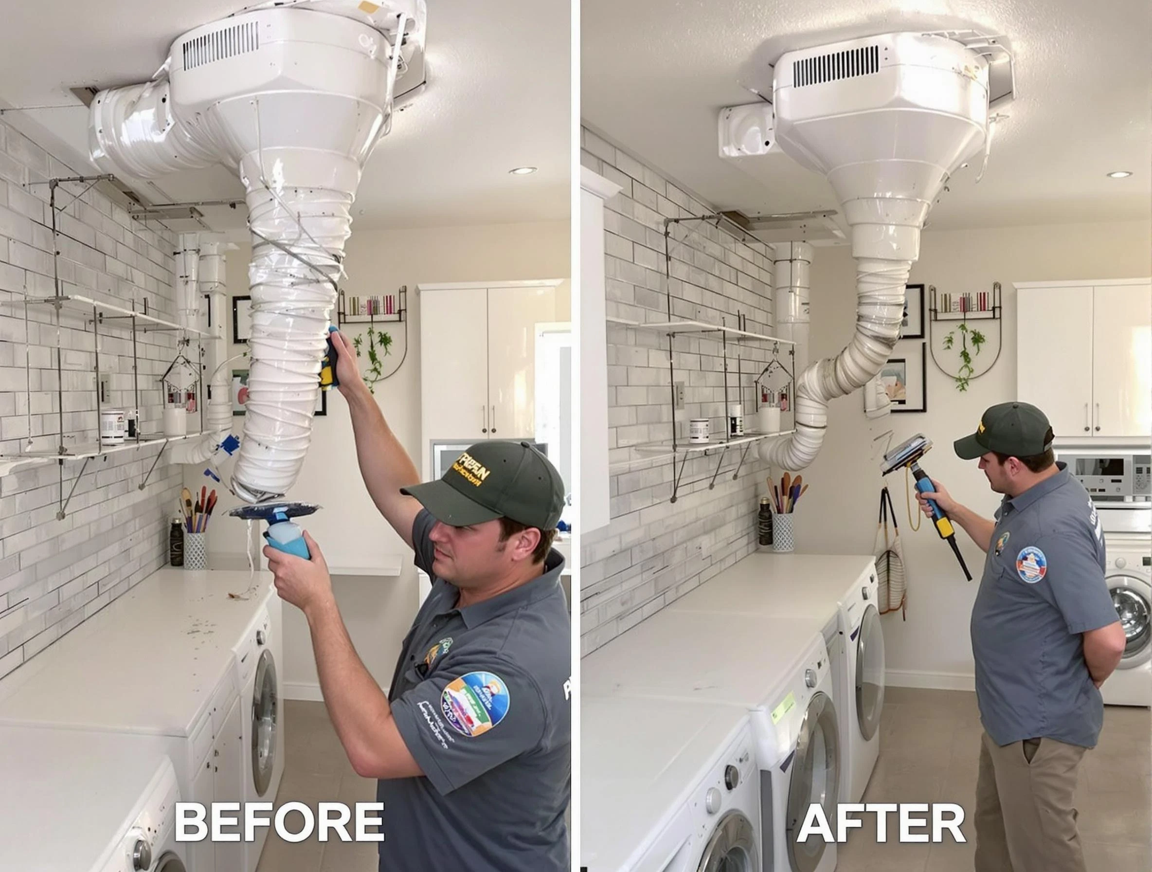 Professional dryer exhaust vent cleaning by Temecula Dryer Vent Cleaning in Temecula