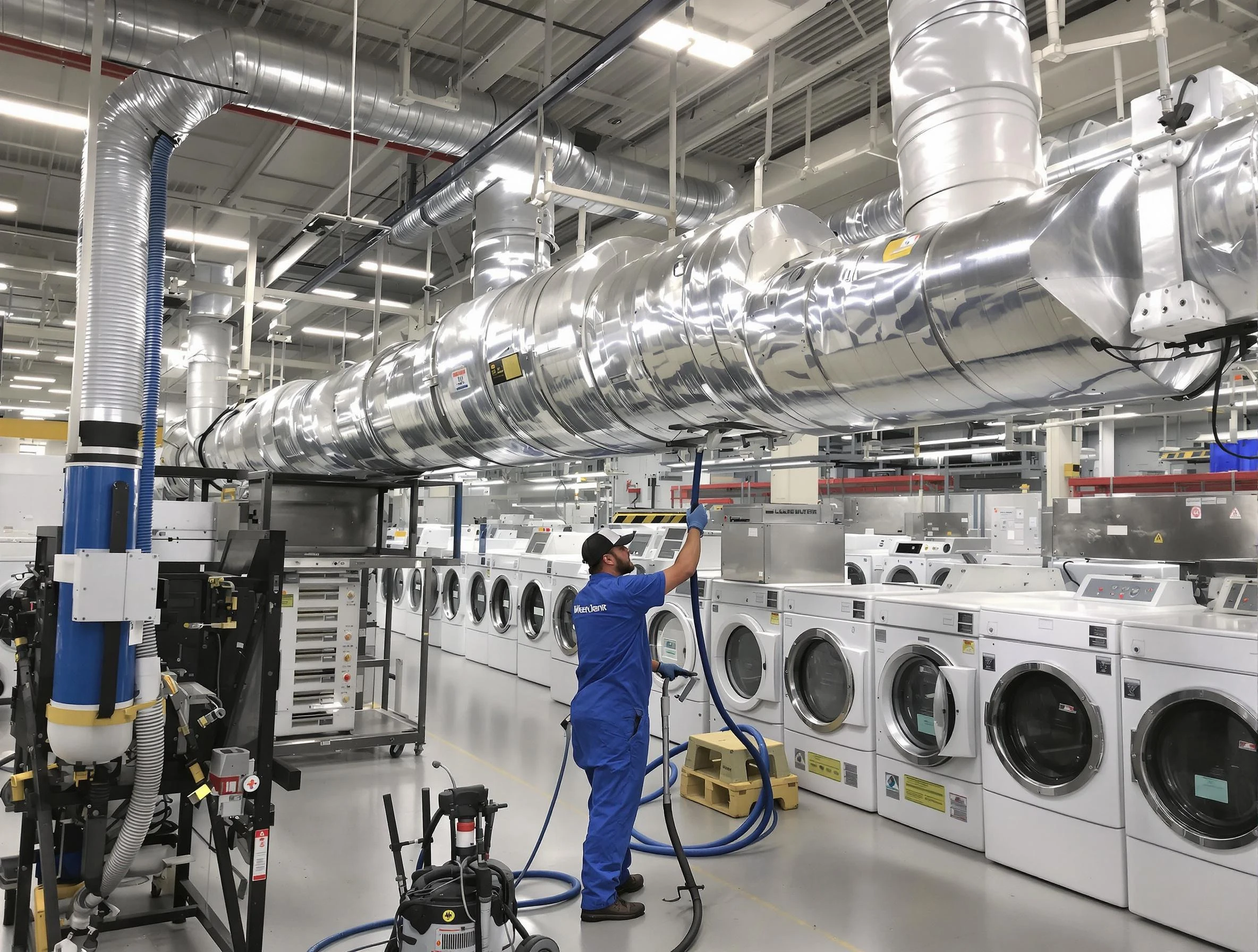 Temecula Dryer Vent Cleaning team performing heavy-duty industrial dryer vent cleaning in Temecula